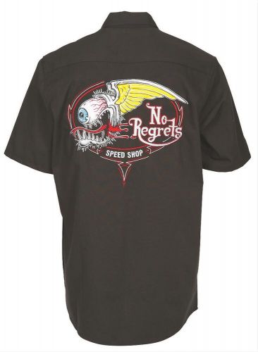 Lethal threat no regrets embroidered work shirts fe50166l