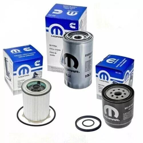 Mopar fuel &amp; oil filters mo-867 mo-291 mo-285 dodge ram 6.7l cummins diesel set