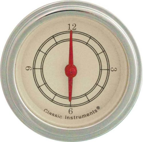 1955-57 chevrolet tan bel era flat lens dash clock