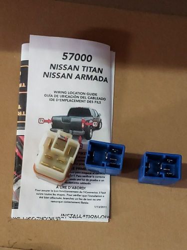 Curt trailer towing relay kit f/ nissan armada &amp; titan p/n 57000 ( nos )