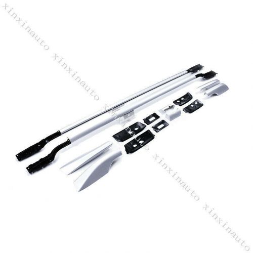 Silver roof rack rail side luggage carrier bars for toyota prado fj150 2010-2021