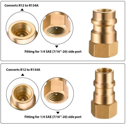 Convenient ac pro r12 to r134a retrofit conversion kit low and high side