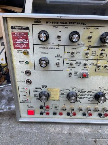 Bendix king rt-1449 final test panel avionics aviation test equipment powers on!