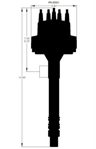 Msd 85501 chevy v8 pro-billet distributor