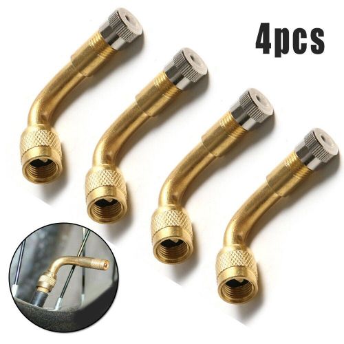 Brass 45 degree angle air tyre valve extension motorbike adaptor motorcycle car