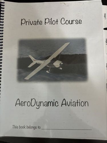 Aerodynamic aviation private pilot course syllabus barely used