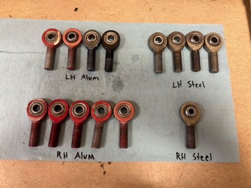 Sprint car lot misc aluminum and steel rod ends (5/8 shank, 1/2 hole)