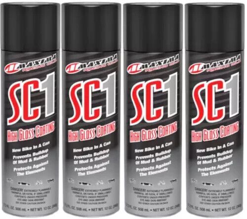 Maxima racing oils sc1 high gloss silicone clear coat 12oz spray 78920 x 4 pack