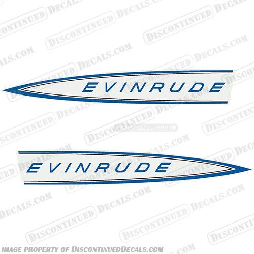 Fits evinrude 1964 40hp decal kit - blue style