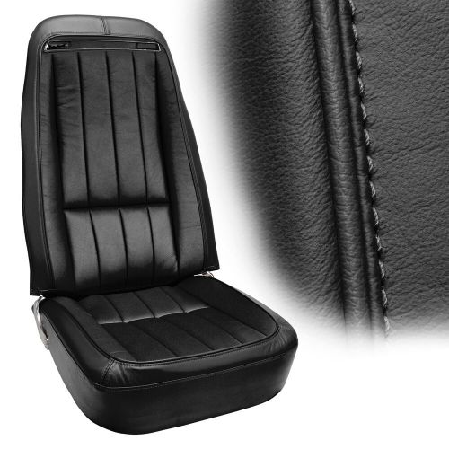 Seat covers for 1970-1971 c3 corvette black 100% leather