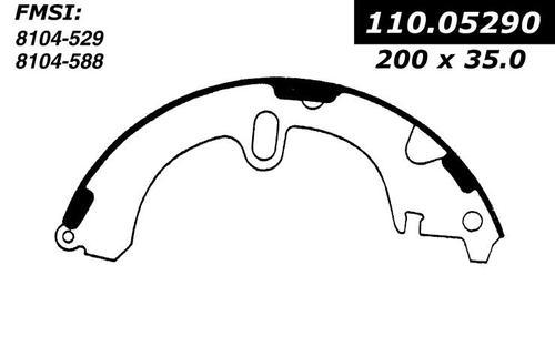 Centric 111.05290 brake pad or shoe, rear-preferred new brake shoes