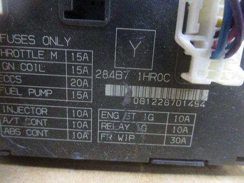 13 14 15 nissan versa note engine fuse box relay panel block junction 284b71hr0c