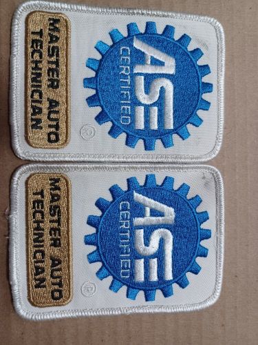 Ase certified master auto technician patch 8 patches total!!!