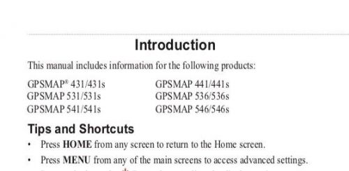 Garmin gpsmap 400 500 series owner&#039;s manual