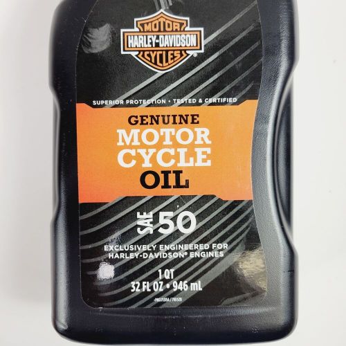 Harley davidson genuine motor cycle oil sae 50 for hd engines 62600008