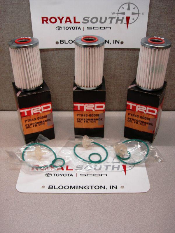 Trd v8 5.7l tundra sequoia land cruiser oil filter 3pk genuine oe oem