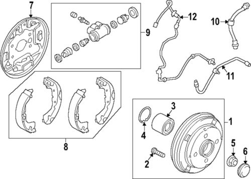 Genuine mitsubishi drum 3780a028