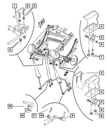 Genuine mopar sway eliminator link 52106057aa