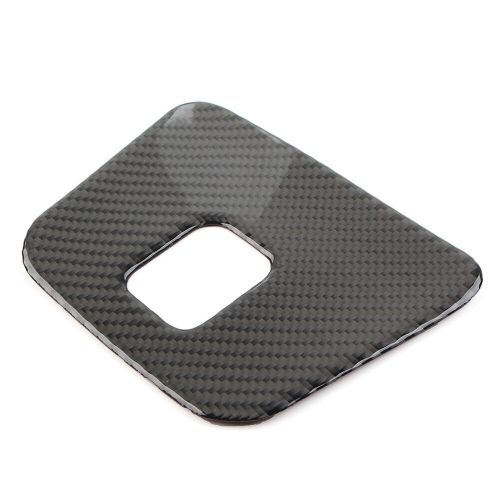 Carbon fiber black rear armrest usb panel cover trim for chevrolet equinox 18-21