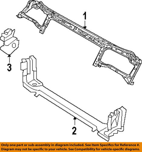 Dodge oem 5028743ad radiator support-upper tie bar