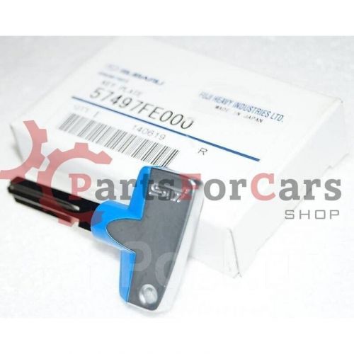 Genuine subaru forester legacy impreza sti logo titanuim key plate  57497fe000