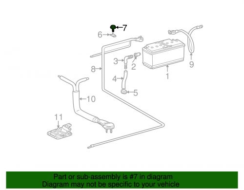 Genuine mercedes-benz battery hold down bolt 000000-003853-65