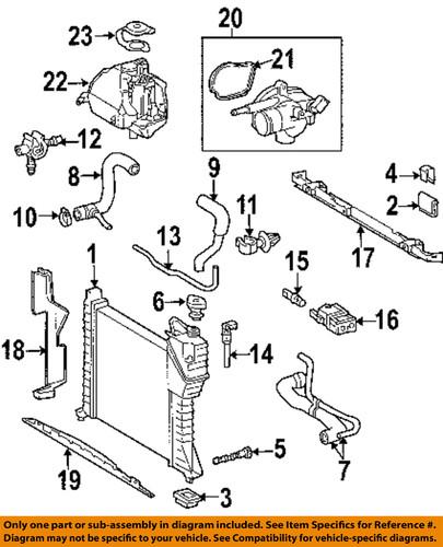 Dodge oem 5104128aa radiator-side shield