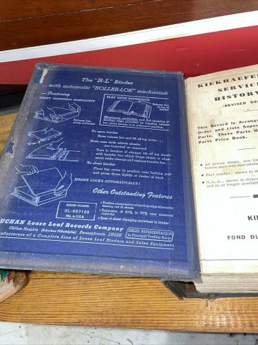 1968 mercury parts manual kiekhaeffer mercury  hard cover