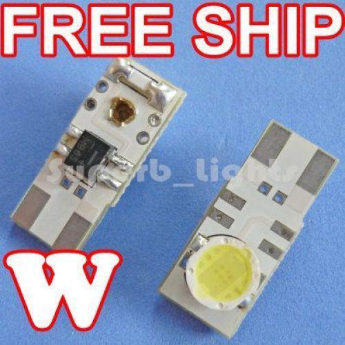 2x 194 168 t10 1w flank white high power led bulb light