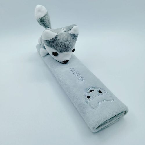 Grey fox 23cm car seat belt cushion shoulder strap cover pad cartoon animal