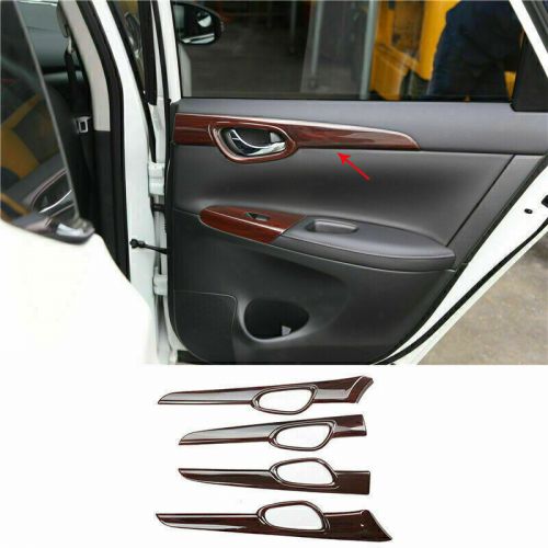 Wood grain style inner door panel cover trim for nissan sentra sylphy 2013-2019