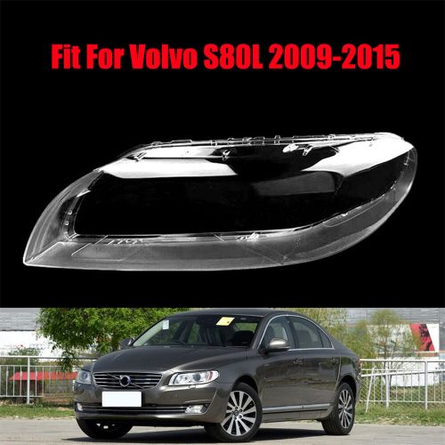 1pcs headlight headlamp clear lens left cover fit for volvo s80l 2009-2015