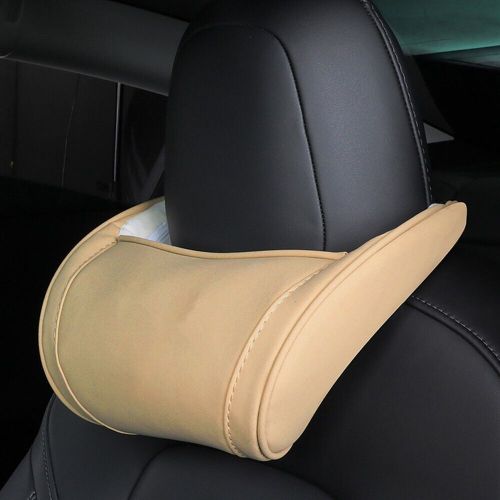 All season use car seat leather pillow neck pillow for tesla for model 3 xs