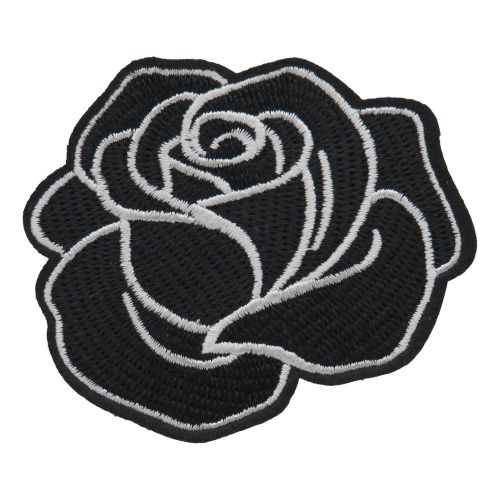 Black rose patch patch ironing patch biker patch motorcycle-