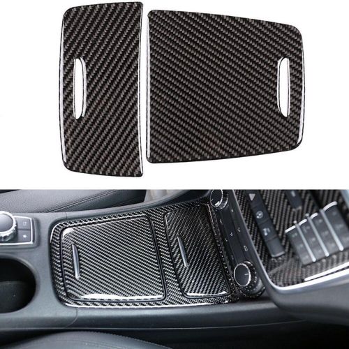 Real carbon fiber middle console cover trim for mercedes benz a gla cla 2013-18