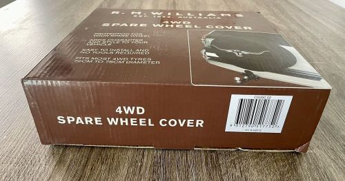 R.m. williams 4wd spare wheel tyre cover black 72 to 78cm brand new free post