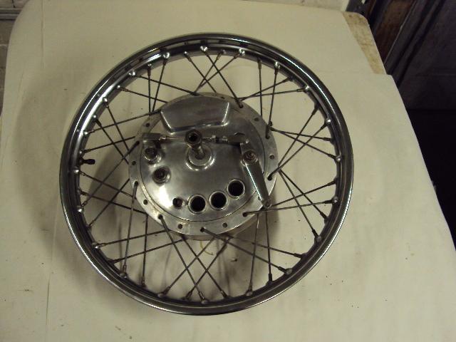 Norton 750 commando front dunlop wheel with scoop hub  ahrma cafe racer       8