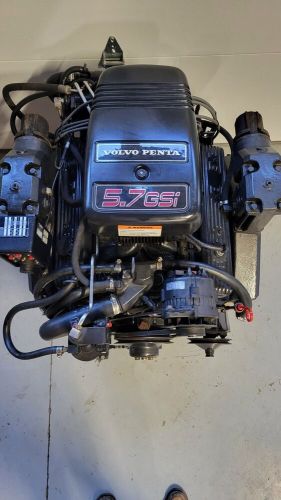 1999 volvo penta 5.7l v8 complete engine, 377 hours (freshwater)