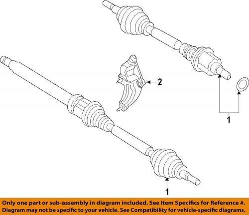 Ford oem drive-front suspension-axle assembly hg9z3b437b