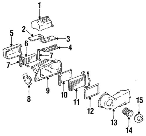 Genuine gm evaporator core 52453514