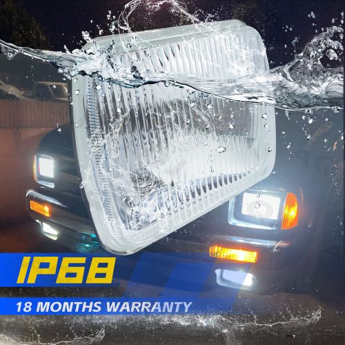 For isuzu nqr npr npr-hd ftr 4pcs 4x6&#034; h4 led headlights high/low beam