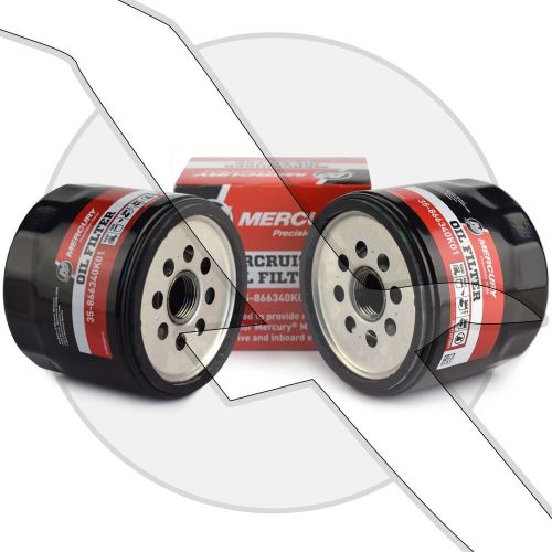 2-pack mercury marine mercruiser oil filter 35-866340k01