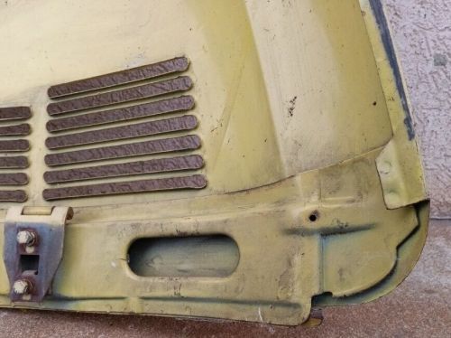 1970s volkswagen super beetle rear  deck lid vw bug trunk aircooled yellow