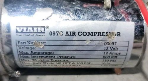 Viair 97c 130 psi air compressor  external check valve 12v - 00097