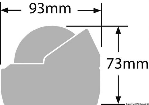 Ritchie explorer extern. compass 2 inches 3/4 white/white