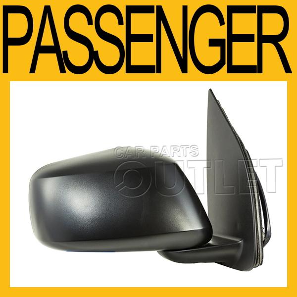 05-10 nissan frontier crew cab side mirror power heat textured manual fold right