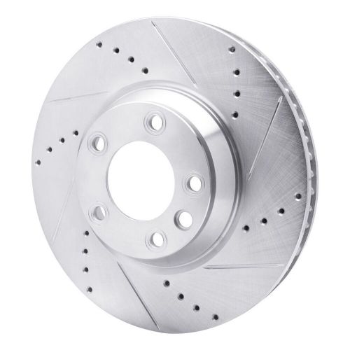 For porsche cayenne 03-14 brake rotor dfc premium drilled &amp; slotted front driver