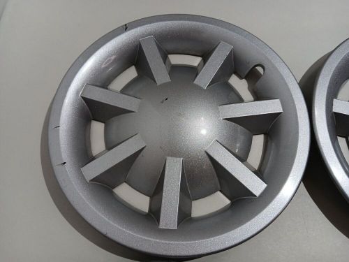 Set of 4 universal 8” golf cart hub caps used silver oem factory style