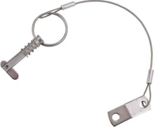 299986-1 hinge fitting, stainless steel-release pin w/lanyard for 270210,2702035