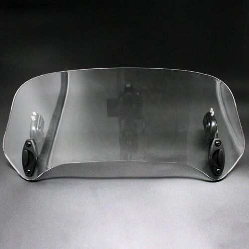 Motorcycle adjustable clip-on windshield extension spoiler windscreen deflector